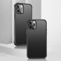 Etui IPHONE 11 PRO MAX Sulada Carbon Fiber Obudowa Hybrydowa czarne