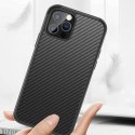 Etui IPHONE 12 MINI Sulada Carbon Fiber Obudowa Hybrydowa czarne