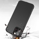 Etui IPHONE 12 MINI Sulada Carbon Fiber Obudowa Hybrydowa czarne