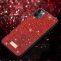 Etui IPHONE 13 MINI Brokat Sulada Dazzling Glitter czerwone