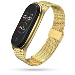 Opaska do XIAOMI MI SMART BAND 5 Tech-Protect Milaneseband złota