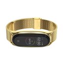 Opaska do XIAOMI MI SMART BAND 5 Tech-Protect Milaneseband złota