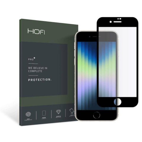 Szkło Hartowane 5D IPHONE SE 2022 / SE 2020 / 7 / 8 HOFI Glass Pro+ czarne