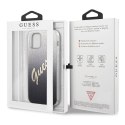 Oryginalne Etui IPHONE 12 PRO MAX 6,7" Guess Hardcase Glitter Gradient Script GUHCP12LPCUGLSBK czarne