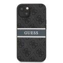 Oryginalne Etui IPHONE 13 MINI 5,4" Guess Hardcase 4G Stripe GUHCP13S4GDGR szare