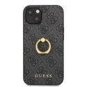 Oryginalne Etui IPHONE 13 MINI 5,4" Guess Hardcase 4G with Ring Stand GUHCP13S4GMRGR szare