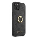 Oryginalne Etui IPHONE 13 MINI 5,4" Guess Hardcase 4G with Ring Stand GUHCP13S4GMRGR szare