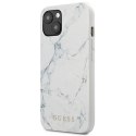 Oryginalne Etui IPHONE 13 MINI 5,4" Guess Hardcase Marble GUHCP13SPCUMAWH białe