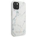 Oryginalne Etui IPHONE 13 MINI 5,4" Guess Hardcase Marble GUHCP13SPCUMAWH białe