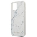 Oryginalne Etui IPHONE 13 MINI 5,4" Guess Hardcase Marble GUHCP13SPCUMAWH białe