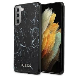 Oryginalne Etui SAMSUNG GALAXY S21+ Guess Hardcase Marble (GUHCS21MPCUMABK) czarne