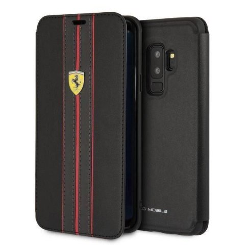 Oryginalne Etui SAMSUNG GALAXY S9+ Ferrari Book Urban (FESURFLBKTS9LBKR) czarne