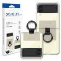 Etui SAMSUNG GALAXY Z FLIP 4 Whitestone Clear Case Ring beżowe