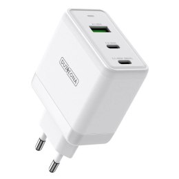 Ładowarka Sieciowa 65W 2x USB Typ C PD + 1x USB QC Duzzona T1 biała