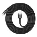 Kabel Lightning USB Baseus Cafule 1,5A 2m (szaro-czarny)