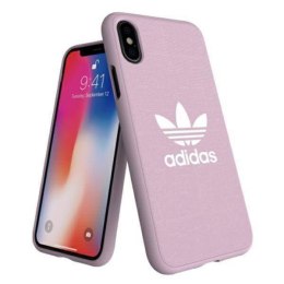 Oryginalne Etui IPHONE X / XS Adidas Moulded Case CANVAS różowe