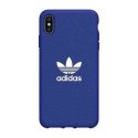 Oryginalne Etui IPHONE XS MAX Adidas Moulded Case CANVAS niebieskie