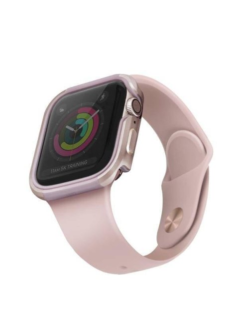 UNIQ etui Valencia Apple Watch Series 4/5/6/SE 40mm. różowo-złoty/blush gold pink