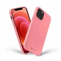 Etui IPHONE 14 PLUS Matowy Silikon Mercury Soft Jelly jasny róż