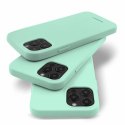 Etui IPHONE 14 PLUS Matowy Silikon Mercury Soft Jelly miętowe