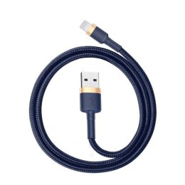 Kabel USB Lightning Baseus Cafule 1.5A 2m (złoto-granatowy)