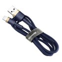 Kabel USB Lightning Baseus Cafule 1.5A 2m (złoto-granatowy)