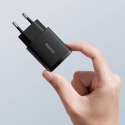 Ładowarka sieciowa Baseus Compact Quick Charger, USB, USB-C, 20W (czarna)