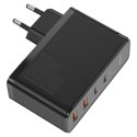 Ładowarka sieciowa Baseus GaN2 Pro, 2x USB + 2x USB-C, 100W, EU (czarna)