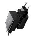 Ładowarka sieciowa Baseus Speed Mini Quick Charger, USB-C, PD, 3A, 20W (czarna)