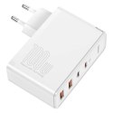 Ładowarka sieciowa Baseus GaN2 Pro, 2x USB + 2x USB-C, 100W, EU (biała)