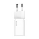 Ładowarka sieciowa Baseus Super Si Quick Charger 1C 20W z przewodem USB-C do Lightning 1m (biała)