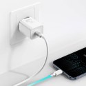 Ładowarka sieciowa Baseus Super Si Quick Charger 1C 20W z przewodem USB-C do Lightning 1m (biała)