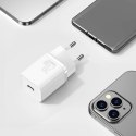 Ładowarka sieciowa Baseus Super Si Quick Charger 1C 20W z przewodem USB-C do Lightning 1m (biała)