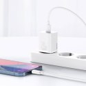 Ładowarka sieciowa Baseus Super Si Quick Charger 1C 20W z przewodem USB-C do Lightning 1m (biała)