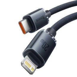 Kabel 20W 1.2m PD USB-C - Lightning Baseus Crystal czarny