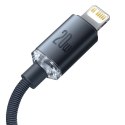 Kabel 20W 1.2m PD USB-C - Lightning Baseus Crystal czarny