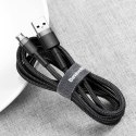 Kabel USB do Micro USB Baseus Cafule 1.5A 2m (szaro-czarny)