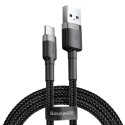 Kabel USB do USB-C Baseus Cafule 2A 3m (szaro-czarny)