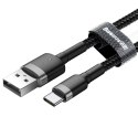 Kabel USB do USB-C Baseus Cafule 2A 3m (szaro-czarny)