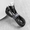 Kabel USB do USB-C Baseus Cafule 3A 0.5m (szaro-czarny)