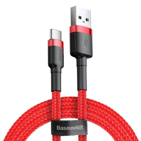 Kabel USB do USB-C Baseus Cafule 2A 3m (czerwony)