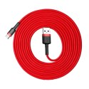 Kabel USB do USB-C Baseus Cafule 2A 3m (czerwony)