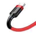 Kabel USB do USB-C Baseus Cafule 3A 0.5m (czerwony)