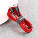 Kabel USB do USB-C Baseus Cafule 3A 0.5m (czerwony)