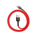 Kabel USB do USB-C Baseus Cafule 3A 0.5m (czerwony)