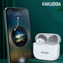 Bezprzewodowe Słuchawki Dokanałowe TWS Bluetooth 5.1 Stereo Music Kakusiga KSC-708 białe