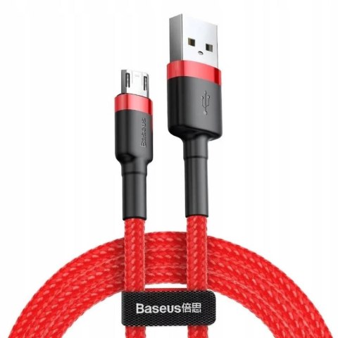 Kabel USB do Micro USB Baseus Cafule 2.4A 1m (Czerwony)