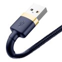 Kabel USB Lightning Baseus Cafule 2.4A 1m (złoto-granatowy)