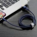 Kabel USB Lightning Baseus Cafule 2.4A 1m (złoto-granatowy)