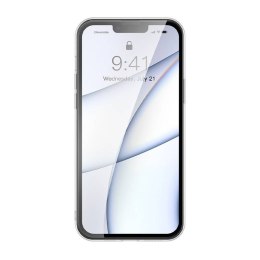 Etui Baseus Frosted Glass Case do iPhone 13 (czarne) + szkło hartowane